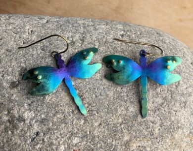 Letnia Ważka - kolczyki z tytanu