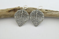 Kolczyki Liście Srebro 925 - 2