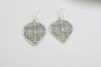 Kolczyki Liście Srebro 925 - 7