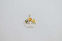 Srebrna zawieszka drzewo życia z bursztynem bałtyckim srebro 925 naturalny bursztyn - 6