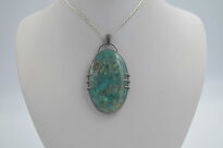 Zawieszka Wisior Chryzokola Srebro 925 - 4