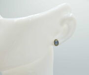 Kolczyki Labradoryt Sztyft Srebro 925 - 4