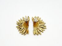 Kolczyki Słonecznik Kwiaty Słonecznika Kolczyki Sztyft Srebro 925 - 9