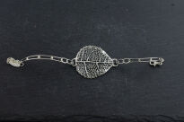 Bransoleta Liść Ażur srebro 925 - 5