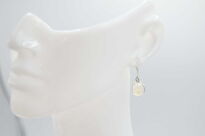 Kolczyki z Kamieniem Księżycowym Wiszące Srebro 925 - 2