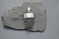 Mołdawit, Wełdawit wisiorek srebrny z naturalny kryształ srebro 925 - 11