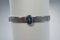 Bransoleta Opal Australijski Boulder Srebro 925 Rękodzieło - 10