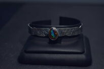 Bransoleta Opal Australijski Boulder Srebro 925 Rękodzieło - 11