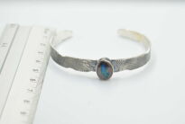 Bransoleta Opal Australijski Boulder Srebro 925 Rękodzieło - 12