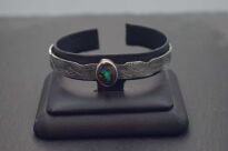 Bransoleta Opal Australijski Boulder Srebro 925 Rękodzieło - 6