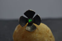 Pierścień Kwiat Opal r.16 Srebro 925 - 3