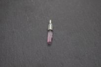 Turmalin różowy rubelit naturalny surowa zawieszka srebro 925 unikat rękodzieło - 9