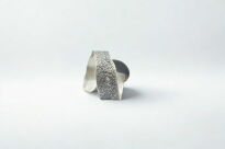 Pierścionek srebrny z opalem etiopskim duży pomarańczowy owal | ręcznie wykonany - 16