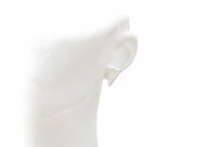 Kolczyki srebrne 925 trójkąty minimalistyczne sztyfty gładkie geometryczne - 5