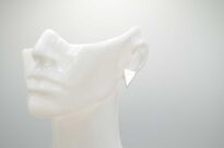 Kolczyki srebrne 925 trójkąty minimalistyczne sztyfty gładkie geometryczne - 7