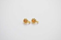 Kolczyki Bursztyn Bałtycki Zapięcie Angielskie Srebro Pozłocone 925 - 6