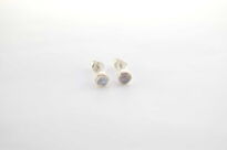 Kolczyki Kamień Księżycowy Sztyft, Srebro 925 - 2