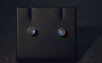 Kolczyki Kamień Księżycowy Sztyft, Srebro 925 - 5