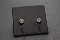 Kolczyki Kamień Księżycowy Sztyft, Srebro 925 - 8