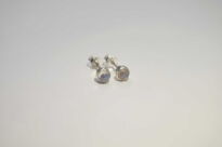 Kolczyki Kamień Księżycowy Sztyft, Srebro 925 - 9