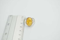 Srebrny pierścionek z bursztynem bałtyckim srebro 925 r.19 - 13