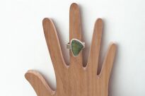 Pierścionek Mołdawit Wełtawit r.16 Srebro 925 Rękodzieło - 5