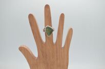 Pierścionek Mołdawit Wełtawit r.16 Srebro 925 Rękodzieło - 11