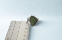 Pierścionek Mołdawit Wełtawit r.16 Srebro 925 Rękodzieło - 13