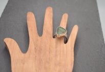 Pierścionek Mołdawit Wełtawit r.16 Srebro 925 Rękodzieło - 4