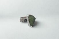 Pierścionek Mołdawit Wełtawit r.16 Srebro 925 Rękodzieło - 8