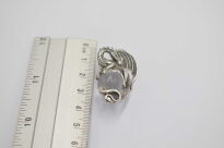 Srebrny wisior smok z kulą kryształ górski srebro 925 - 10