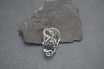 Srebrny wisior smok z kulą kryształ górski srebro 925 - 9