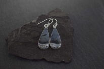 Kolczyki z Agatem dendrytowym Srebro 925 Agat Drzewiasty rękodzieło - 5